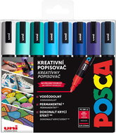 UNI Posca 5M 8 pcs blue tones - Markers