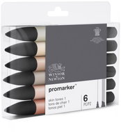WINSOR NEWTON double-sided Fine Chisel 6 pcs Skin tones 1 - Marker