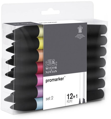 WINSOR NEWTON double-sided Fine Chisel 12+1 pcs secondary - Marker - Main image