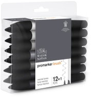 WINSOR NEWTON double-sided Brush Chisel 12+1 pcs Neutral tones - Markers