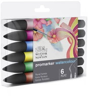 WINSOR NEWTON double-sided Brush Fine 6 pcs Floral - Markers