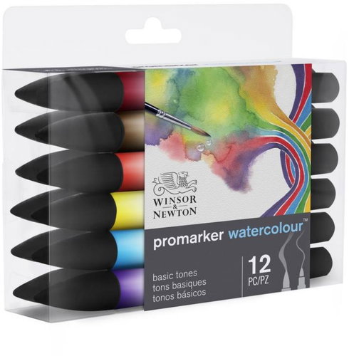WINSOR NEWTON Double Sided Brush Fine 12 pcs Basic - Marker - Main image