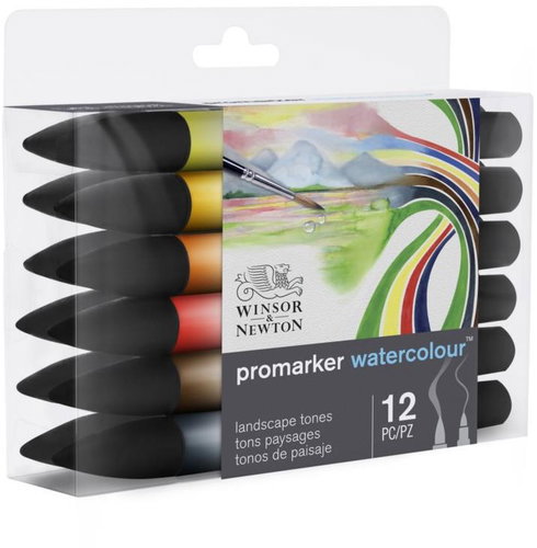 WINSOR NEWTON Double Sided Brush Fine 12 pcs Landscape - Marker - Main image