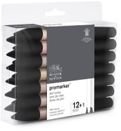 WINSOR NEWTON double-sided Fine Chisel 12+1 pcs Skin tones - Marker