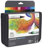 WINSOR NEWTON double-sided Brush Fine 24+1 pcs Basic in pencil case - Marker
