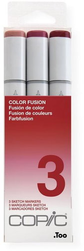 COPIC Sketch Double Sided Brush Chisel 3 pcs fusion set 3 - Markers - Main image