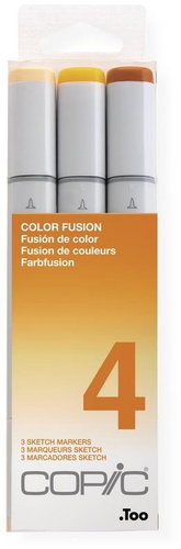 COPIC Sketch Double Sided Brush Chisel 3 pcs fusion set 4 - Marker - Main image
