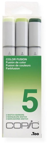 COPIC Sketch Double Sided Brush Chisel 3 pcs fusion set 5 - Marker - Main image