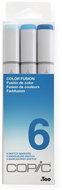 COPIC Sketch oboustranné Brush Chisel 3 ks fusion set 6 - Markers