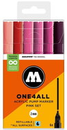 MOLOTOW One4All 127HS 2 mm 6 pcs Pink Set - Felt Tip Pens