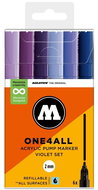 MOLOTOW One4All 127HS 2 mm 6 pcs Violet Set - Felt Tip Pens