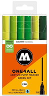 MOLOTOW One4All 127HS 2 mm 6 pcs Green Set - Felt Tip Pens