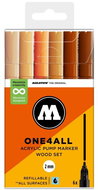 MOLOTOW One4All 127HS 2 mm 6 pcs Wood Set - Felt Tip Pens