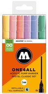 MOLOTOW One4All 127HS 2 mm 6 pcs Pastel Set A - Felt Tip Pens