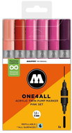 MOLOTOW One4All Twin 6 pcs Pink Set - Felt Tip Pens