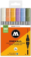MOLOTOW One4All Twin 6 pcs Pastel Set B - Felt Tip Pens