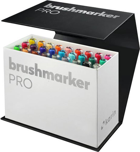 KARIN BrushMarker PRO MiniBox 26 pcs + blender - Felt Tip Pens - Main image