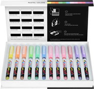 KARIN DecoBrush Pigment 12 pcs Pastel Colors - Felt Tip Pens