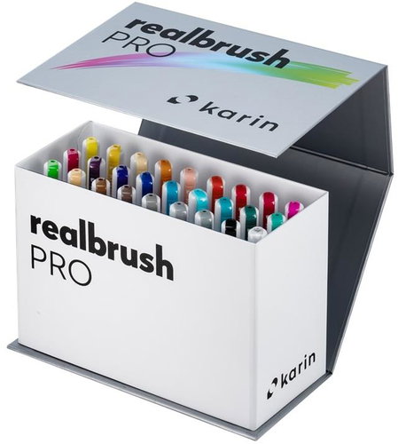 KARIN RealBrush PRO MiniBox 26 pcs + blender - Felt Tip Pens - Main image