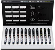 KARIN RealBrush Pigment 12 pcs Grey Colors - Felt Tip Pens