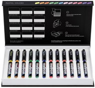 KARIN RealBrush Pigment 12 pcs Pastel Colors - Felt Tip Pens