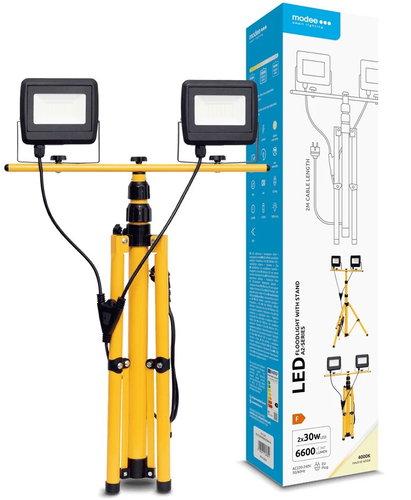 Modee Lightning LED Work Light 2×30W, 120°, 4000K, 6600lm - LED Reflector - Main image