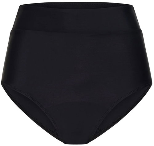 Modibodi Hi-Waist Bikini Brief Light-Moderate černé spodní díl XL - Menstruační plavky - Hlavní obrázek