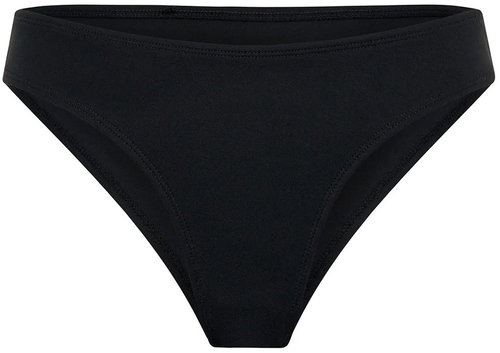 Modibodi Hi-Leg Cheeky Bottom Super Black Knicker Bottoms - Period swimwear - Main image