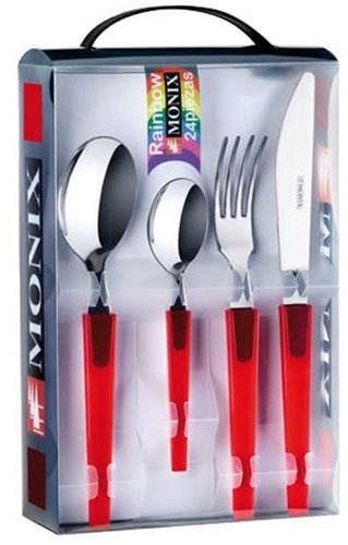 Besteck MONIX RAINBOW 24 Stück rot M184971 - Besteck-Set - Hauptbild