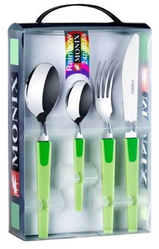 MONIX Besteck 24 Stk. RAINBOW grün M184972 - Besteck-Set - Hauptbild