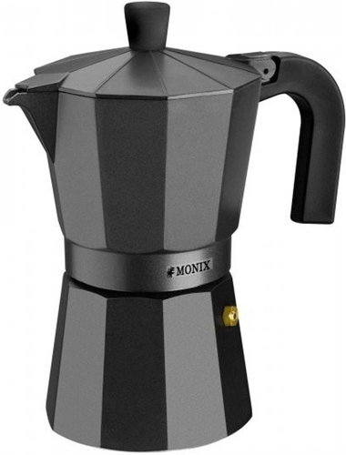 MONIX Vitro Noir Coffee Maker for 3 cups M640003 - Moka Pot - Main image
