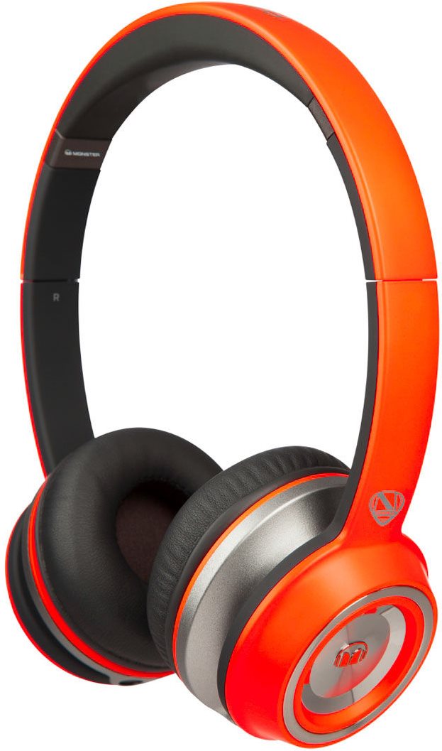 MONSTER nTune On Ear Matte Neon Orange Headphones alza.sk