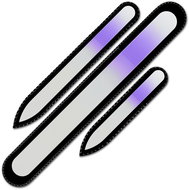 Mont Bleu Sada 3 barevných skleněných pilníku na nehty R-BMS06 - Nail File