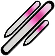 Mont Bleu Sada 3 barevných skleněných pilníku na nehty R-BMS08 - Nail File