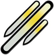 Mont Bleu Sada 3 barevných skleněných pilníku na nehty R-BMS13 - Nail File