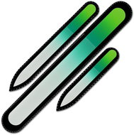 Mont Bleu Sada 3 barevných skleněných pilníku na nehty R-BMS14 - Nail File