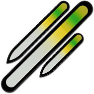 Mont Bleu Sada 3 barevných skleněných pilníku na nehty R-BMS16 - Nail File