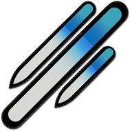 Mont Bleu Sada 3 barevných skleněných pilníku na nehty R-BMS21 - Nail File