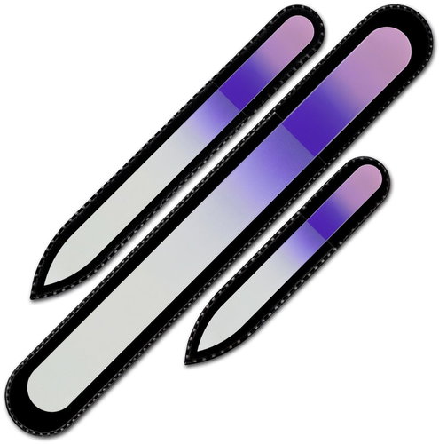 Mont Bleu Set of 3 coloured glass nail files R-BMS22 - Nail File - Main image