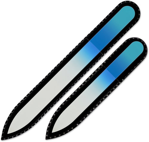 Mont Bleu Set of 2 coloured glass files R-MS21 - Nail File - Main image