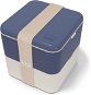 MonBento Svačinový bento box Square Natural Blue  - Snack Box