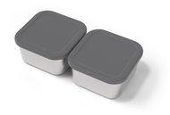 MonBento Stainless steel snack boxes for warming Side S, 2 pcs - Lunch Box
