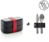 Lékué Set Lunch Box To Go + Cutlery Basic To Go Limited Edition - Lunch Box