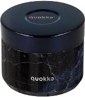 Quokka Nerezová dóza na jídlo Whim Black Marble, 360 ml - Snack Box