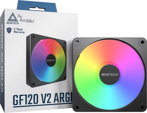 Montech GF120 V2 ARGB Black - PC Fan - Main image