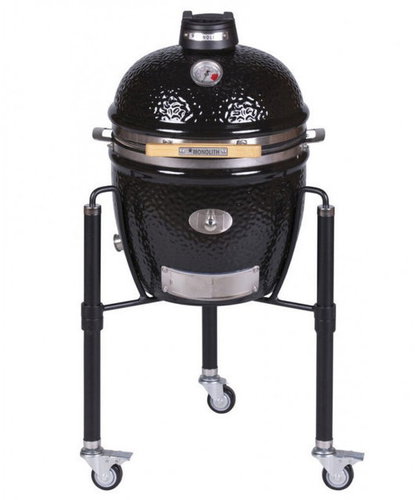 MONOLITH Ceramic grill Junior, with stand, black - Grill - Main image