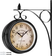 Nástěnné hodiny vintage - černá - Wall Clock