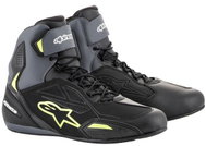 ALPINESTARS boots FASTER-3 DRYSTAR, black/grey/yellow fluo, 2025, size 43 - Motorcycle Shoes