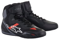 ALPINESTARS boots FASTER-3 RIDEKNIT, black/grey/red, 2025, size 45,5 - Motorcycle Shoes