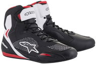ALPINESTARS boots FASTER-3 RIDEKNIT, black/white/red, 2025, size 46 - Motorcycle Shoes
